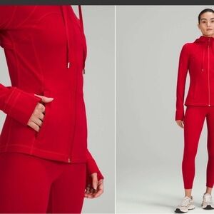 lululemon athletica Dark Red - Gold Zipper hooded Define Jacket Nulu